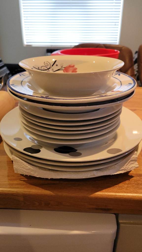 Different sized plates