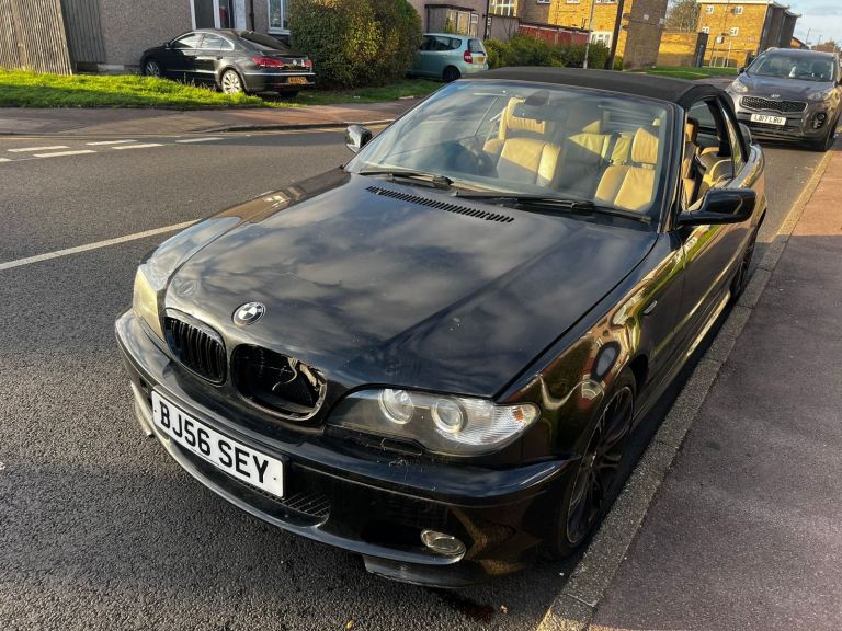 BMW E46 320CI Convertible In Black For Breaking. 