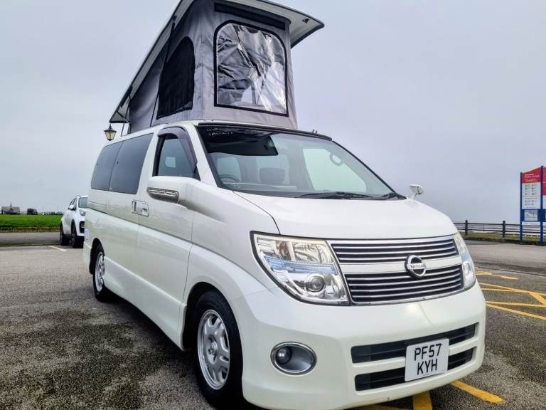 2007 Elgrand 3.5l Petrol Automatic 4 Berth ULEZ compliant Camper Van with just 42000 miles