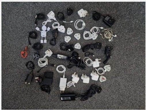 LOT OF LAPTOP AND PHONE CHARGERS