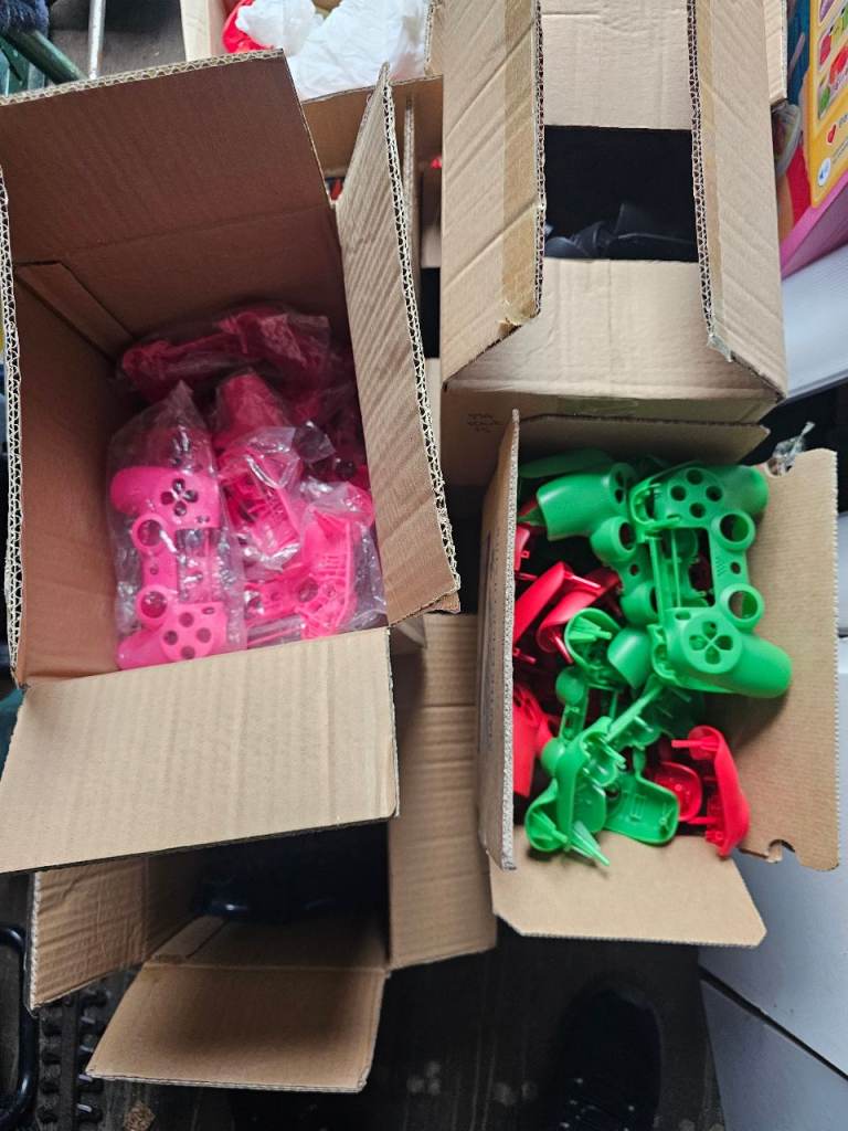 New PS4 Controller Shells - Pink, Green, Red, Black