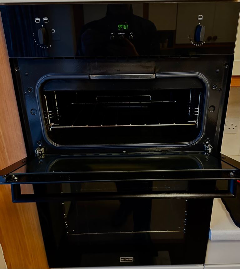 Stoves ST SGB900PS Built in double gas oven.