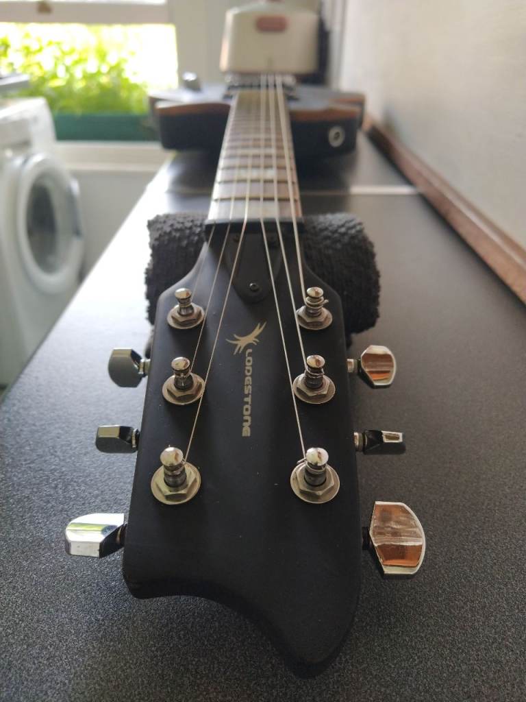 Lodestone (Ashdown) Pulse Electric Guitar - Matt Black (Repaired)