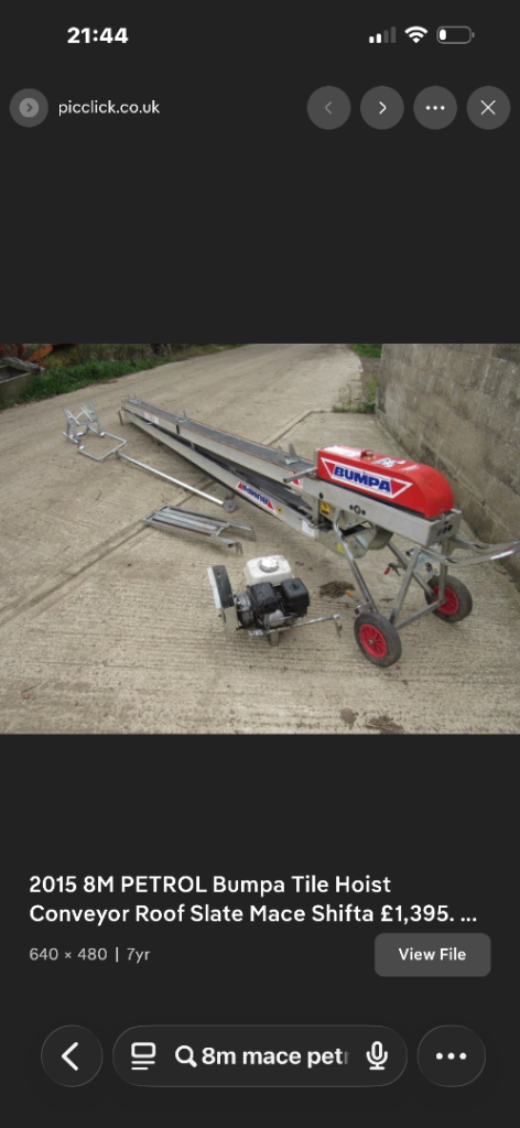 8m Petrol Bumpa Hoist