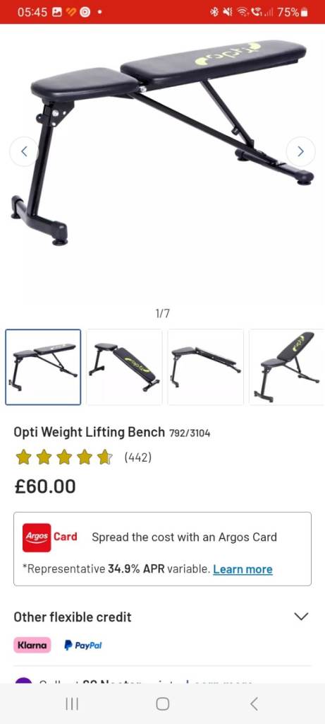 WEIGHTS BENCH - BRAND NEW & BOXED UP