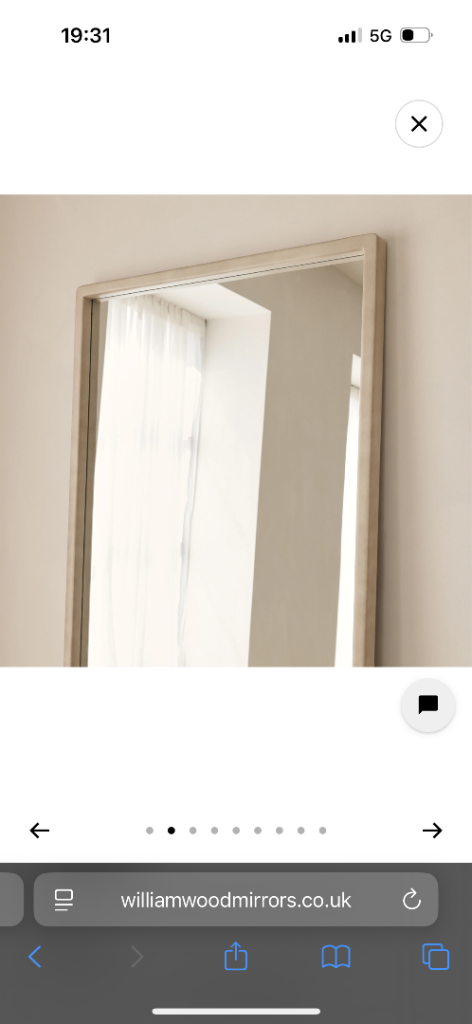 Brand New Concrete Rectangular Mirror – Cream Price: £120 (Paid £275 at William Wood)
