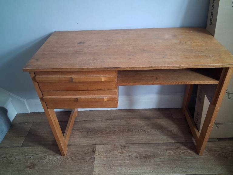 Wooden school desk