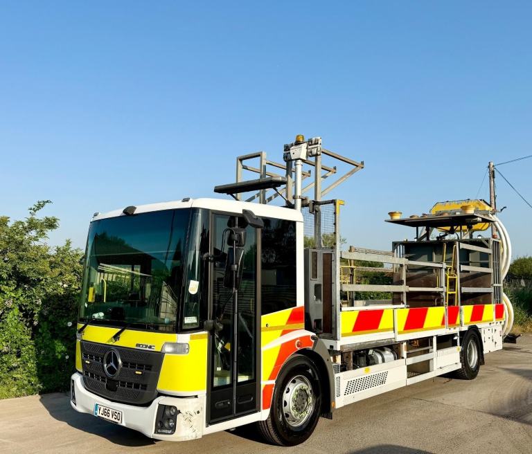 2016 MERCEDES ECONIC 1830 IPV TRAFFIC MANAGMENT SCORPION CRASH CUSHION EURO 6