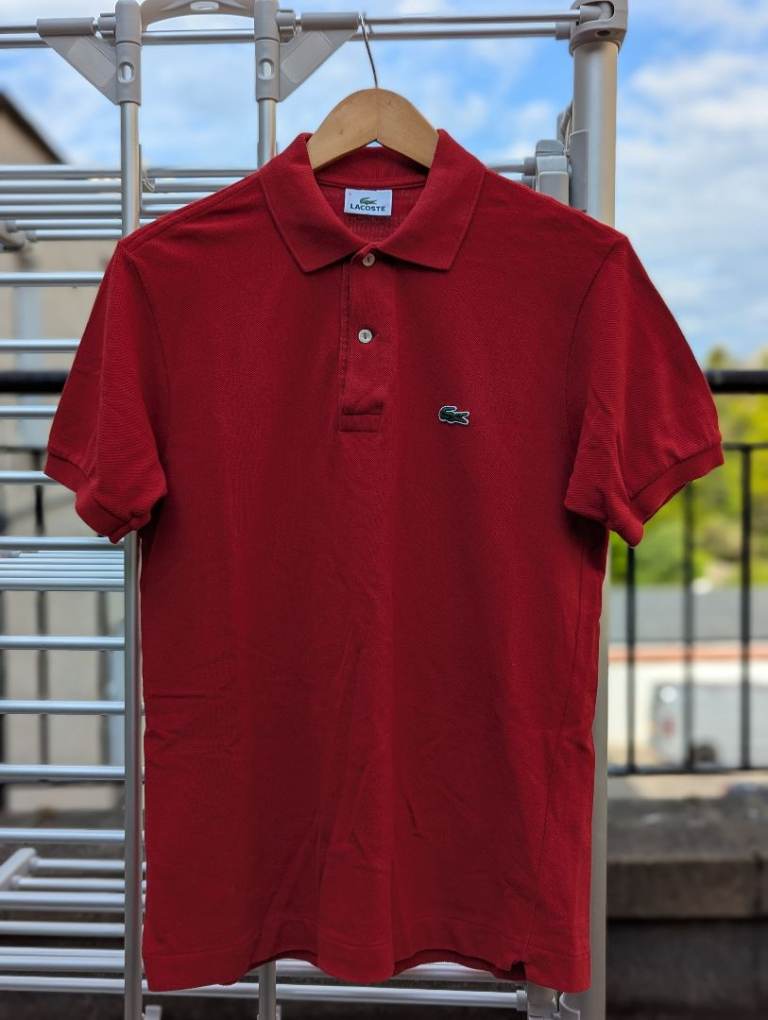 Lacoste Polo shirt red size 3 - small