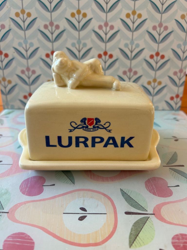 Lurpak Ceramic Butter Dish with Spreading Man