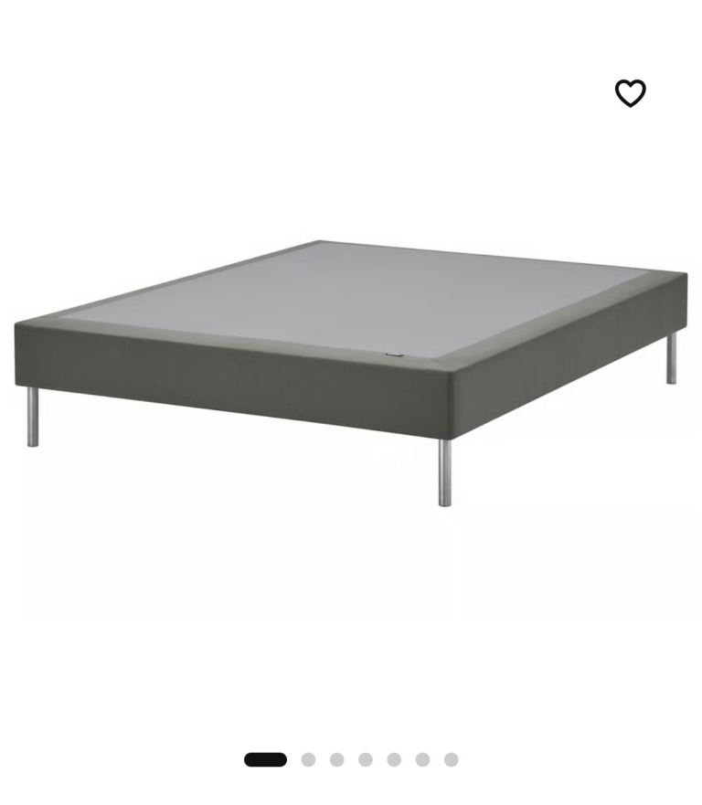 140x200 slatted mattress base with legs and mattress 