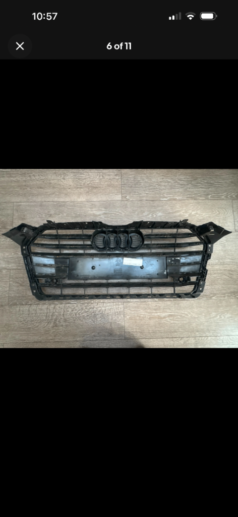 AUDI A5 S LINE 2016-20 BLACK EDITION FRONT BUMPER GRILLE 8W6853651R