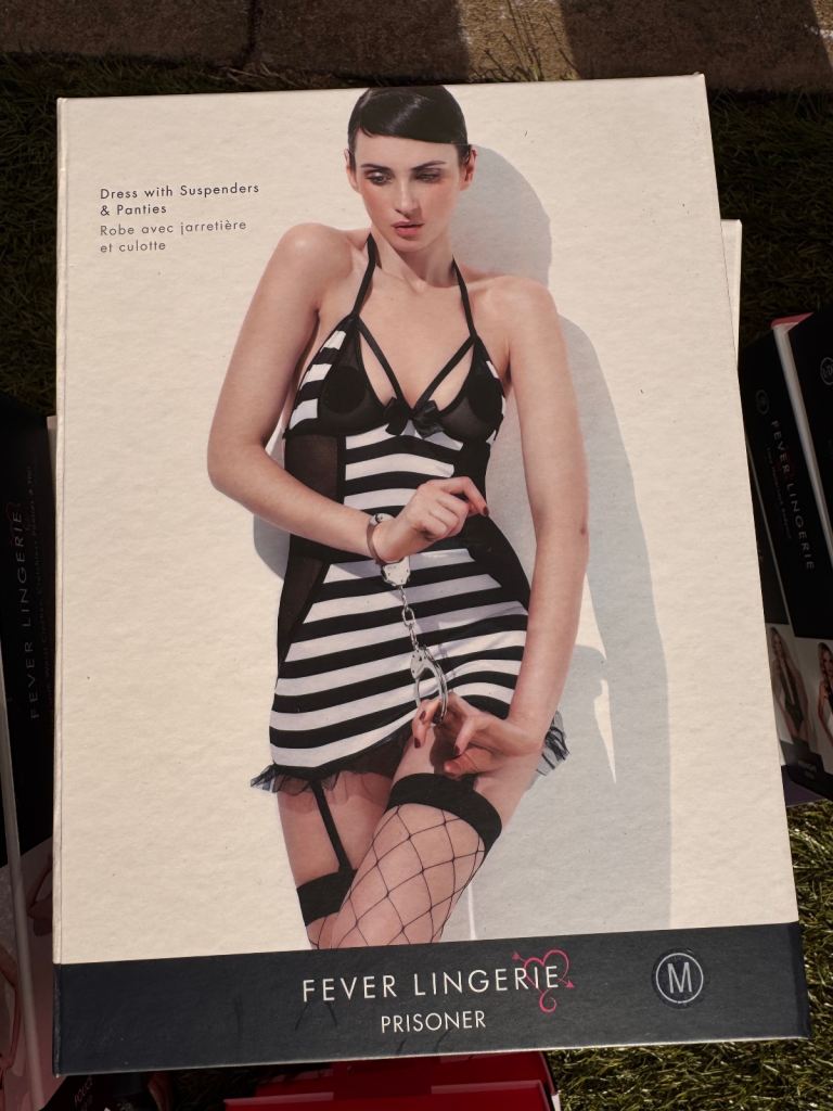 Fever Lingerie Prisoner Costume - Size Medium, New