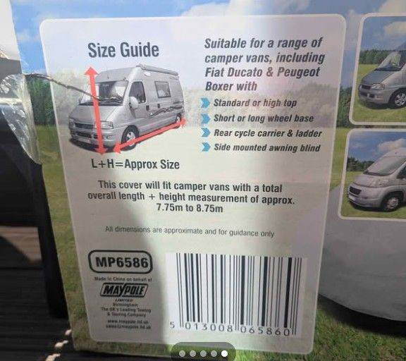 Maypole campervan/caravan cover 