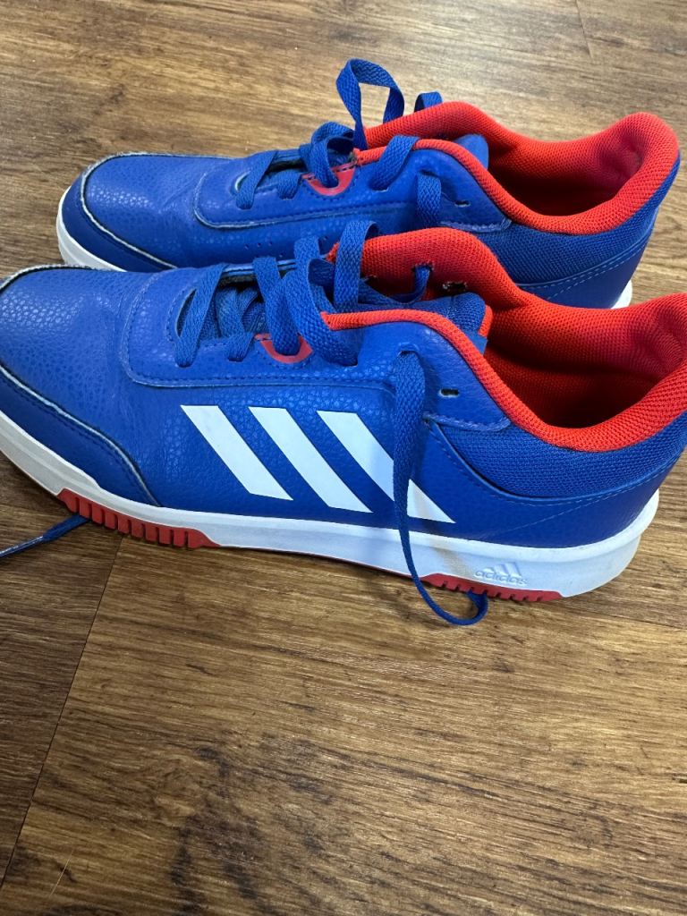 Adidas Trainers – Blue and Red, UK Size 5.5