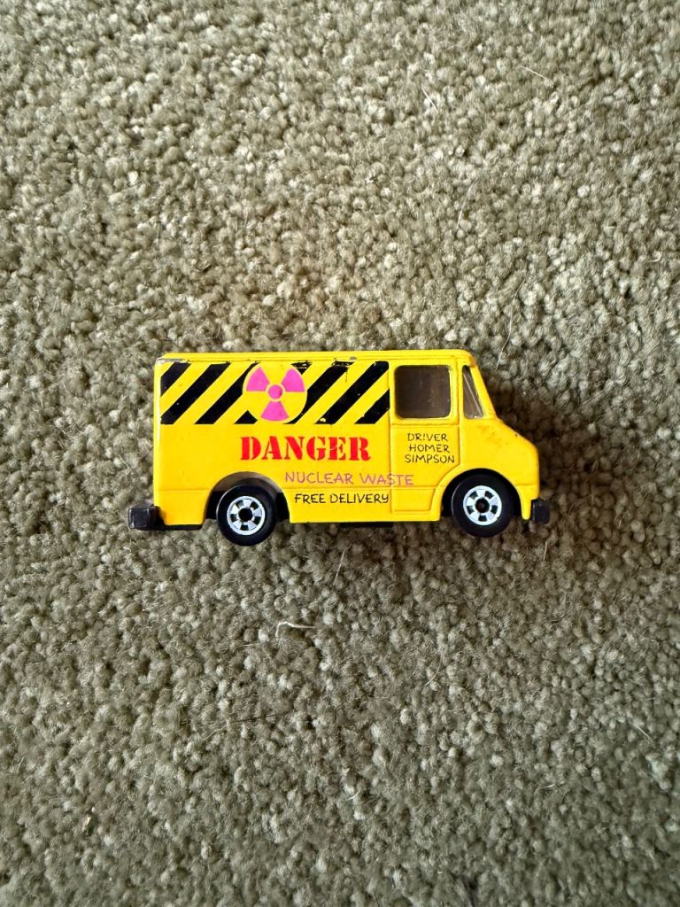 The Simpsons Nuclear Waste Free Delivery Toy Van
