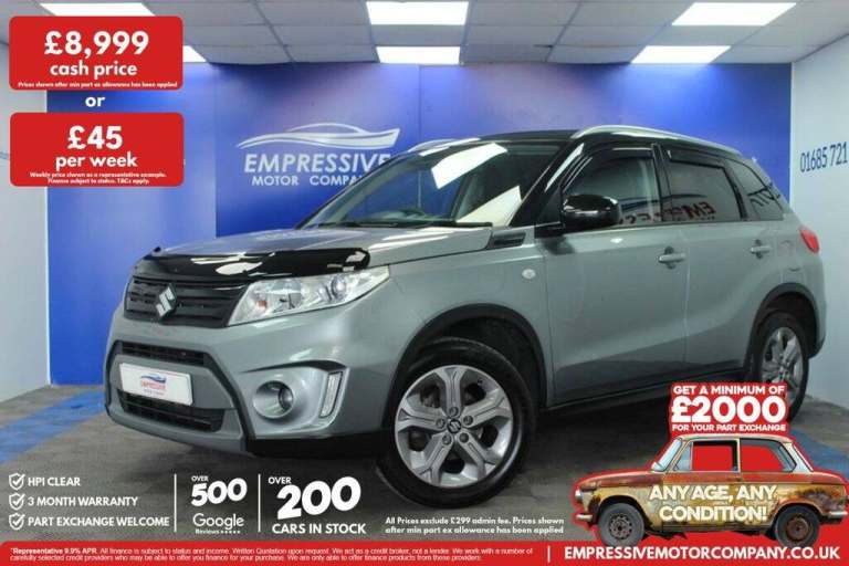 2017 67 SUZUKI VITARA 1.6 SZ-T SUV 5DR PETROL MANUAL EURO 6 (S/S) (120 PS)