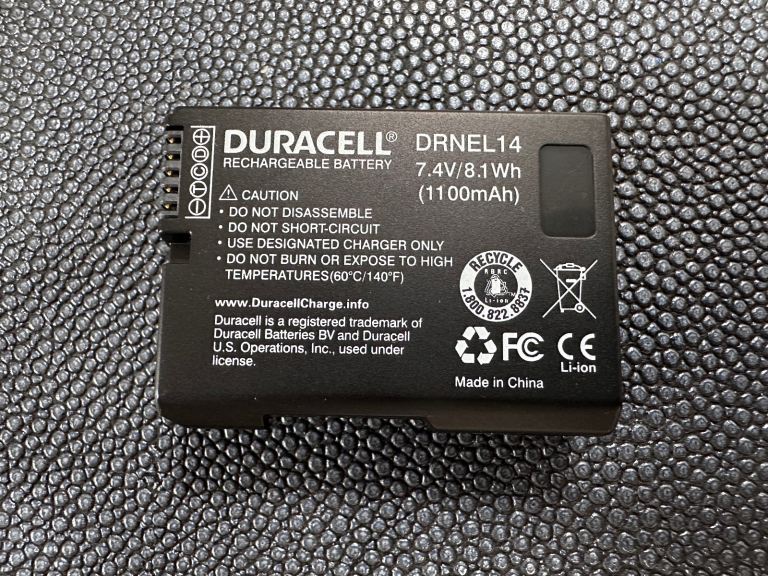 2 x Duracell EN-EL14a Rechargeable Battery for Nikon Camera