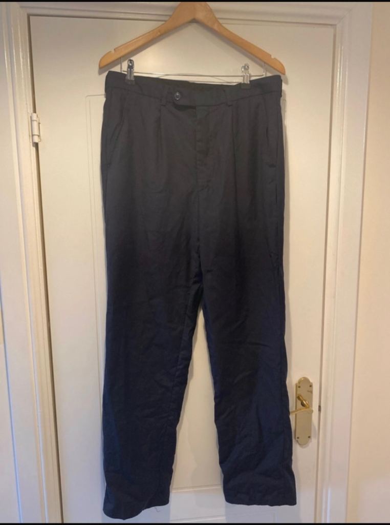 image for Black suit trousers by Pierre Cardin size 32R