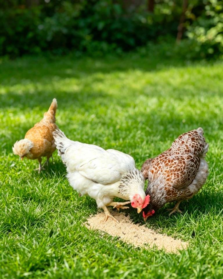 3 hens