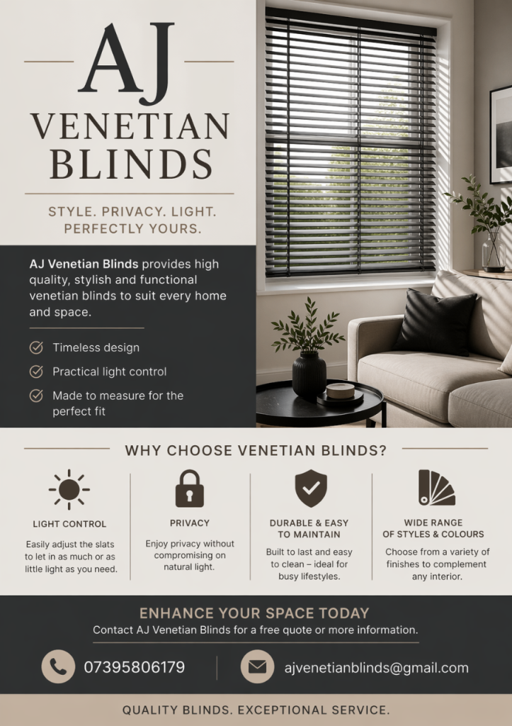 AJ Venetian Blinds 