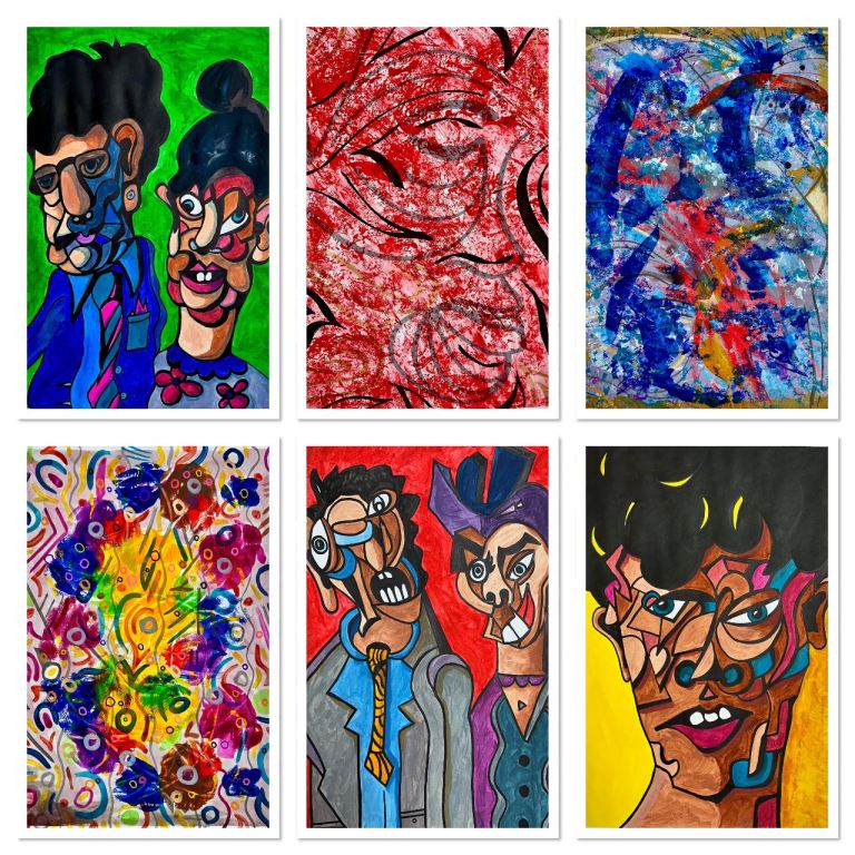 Original painting on A3