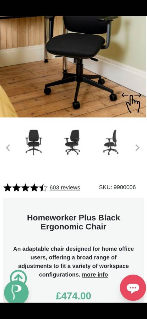 Positiv home worker chair ergonomical 