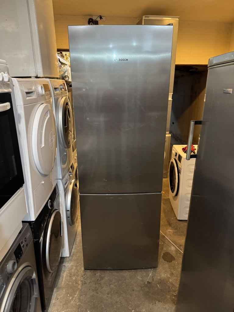 Bosch Stainless steel Tall Fridge Freezer With Free Delivery N Warranty 