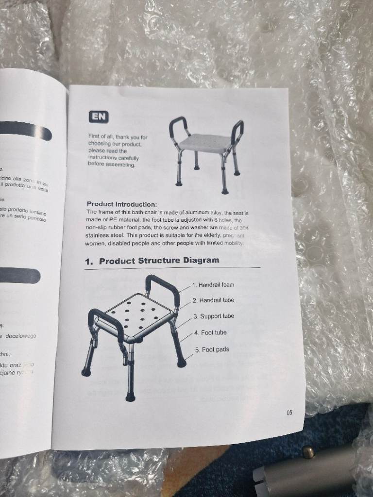 Bathroom chair