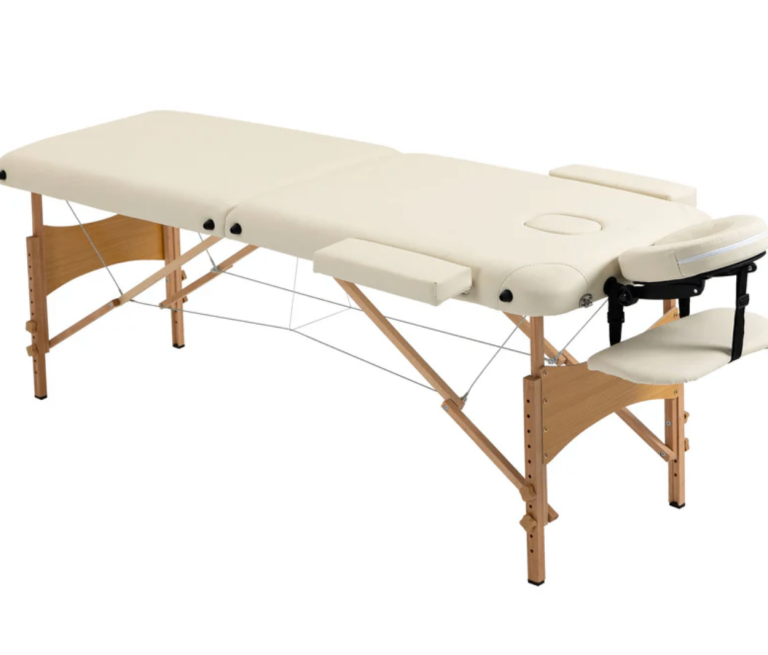 Tahiti Opal Portable Massage Table, Folding with Adjustable Height & Carry Bag (RRP £144)
