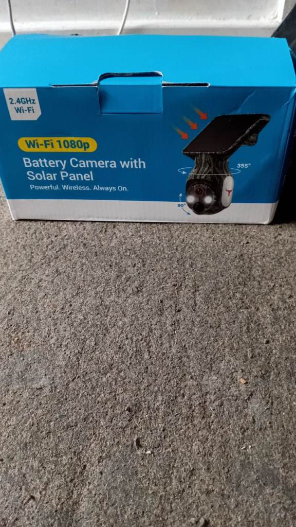 New Wi-Fi 1080p Battery Camera with Solar Panel