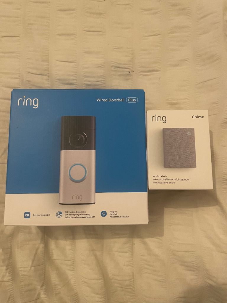 Ring Wired Doorbell Plus and Chime – Brand New