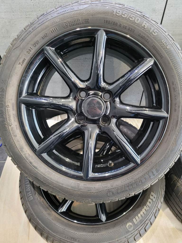 15 inch 4X100 PCD WATANABE style 6.5J ET35 alloy wheels Miata MX5 JDM Honda Mazda Fiat Fondmetal