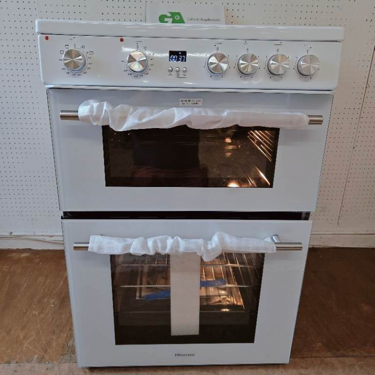 Hisense HDE3211BWUK 60cm Freestanding Electric Cooker Ceramic Hob White