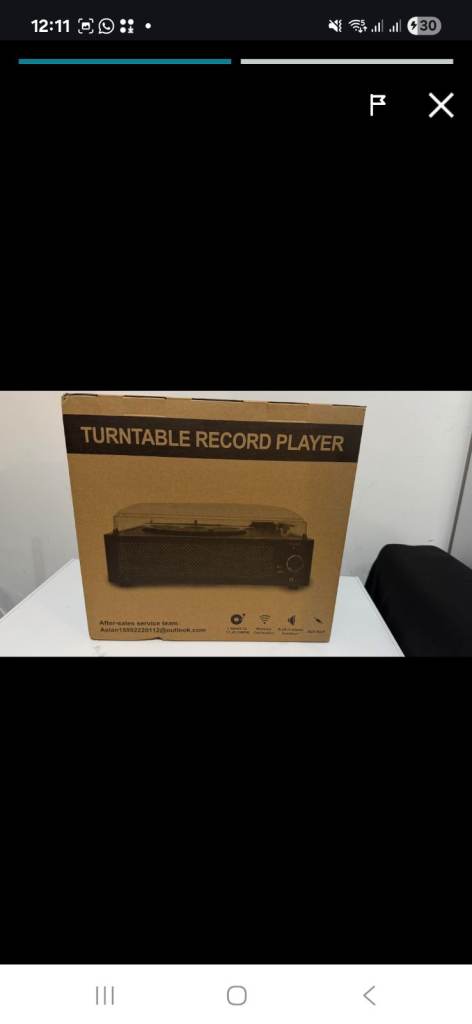 Turntable Record Player – New