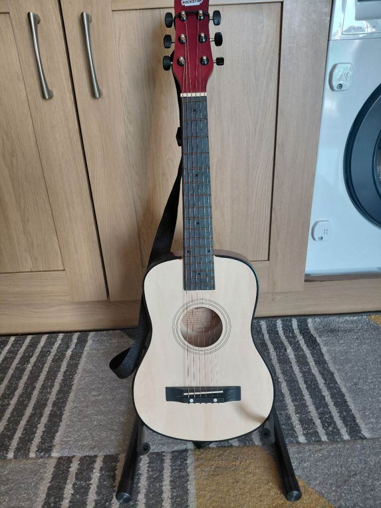 Rocket 1/2 Size Acoustic Guitar with Stand – Good Condition