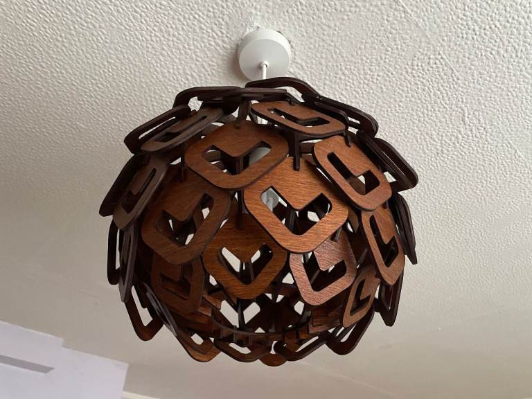 Pendant Ceiling Lamp Hand Made Statement Piece | Cosy Summer Lamp Shade B22/BC