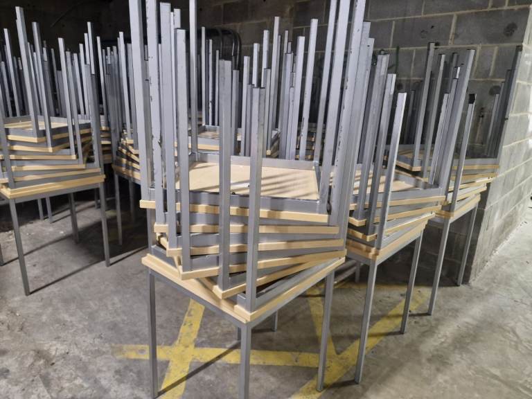 Stackable school table 60 x 60cm .