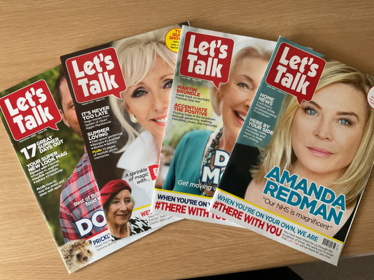 Let’s Talk magazines. East Anglia local news. Job lot of 4 magazines. Collectable.