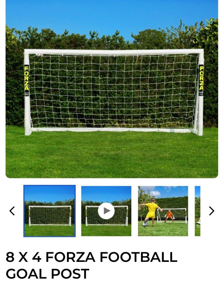 image for 8ft x 4ft Forza Football Goal x 2