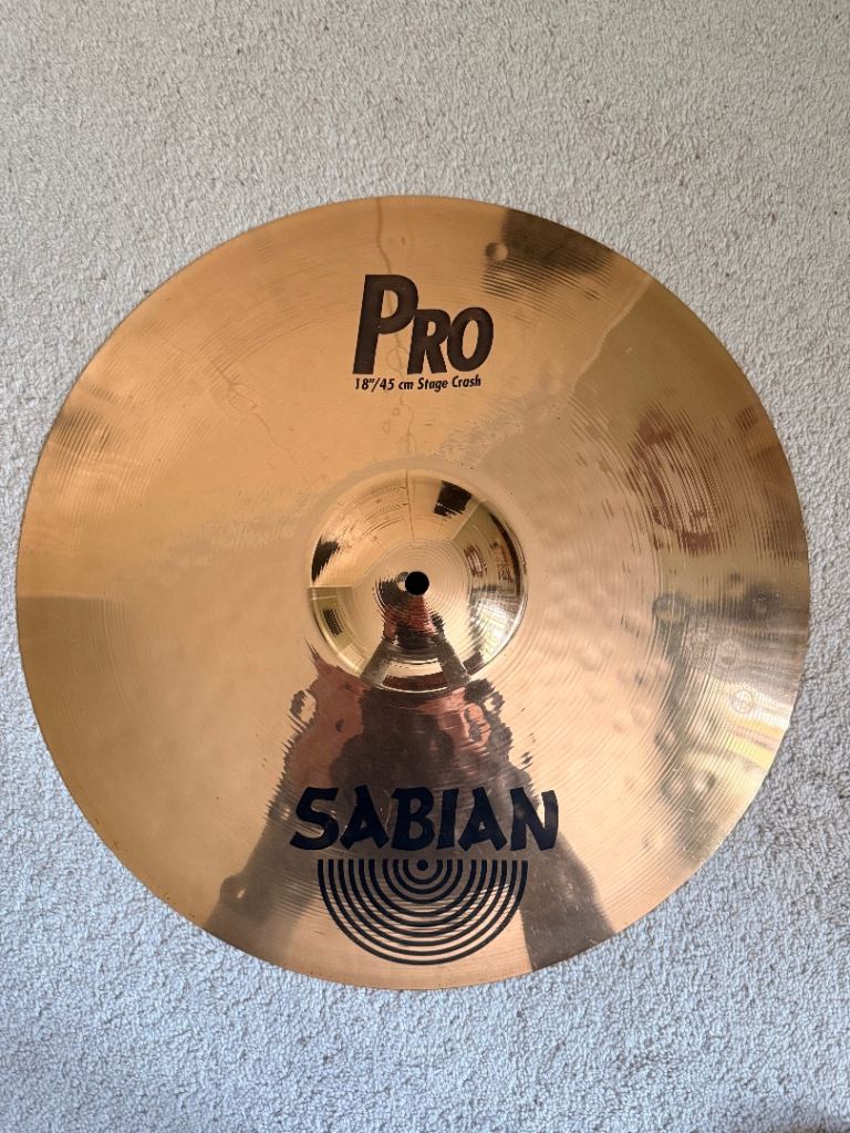 Pro Sabian 18" Stage Crash Cymbal 