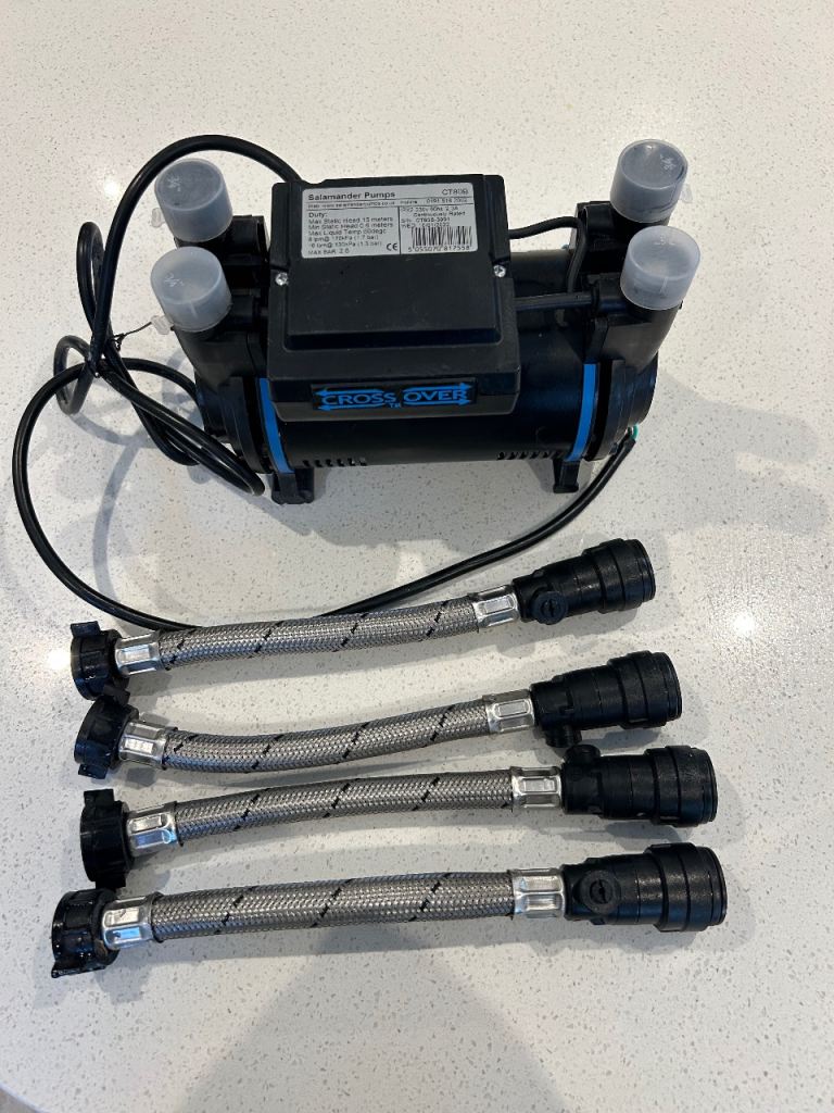 SALAMANDER PUMP CT80B REGENERATIVE TWIN SHOWER PUMP 2.6BAR