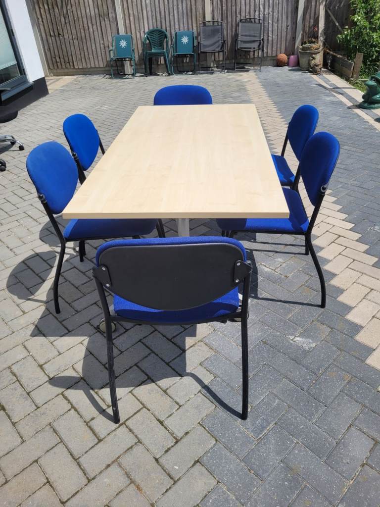 Office study tuition table and chairs