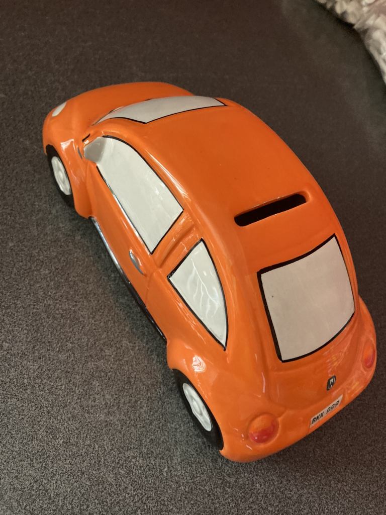 VW beetle money box (ceramic)