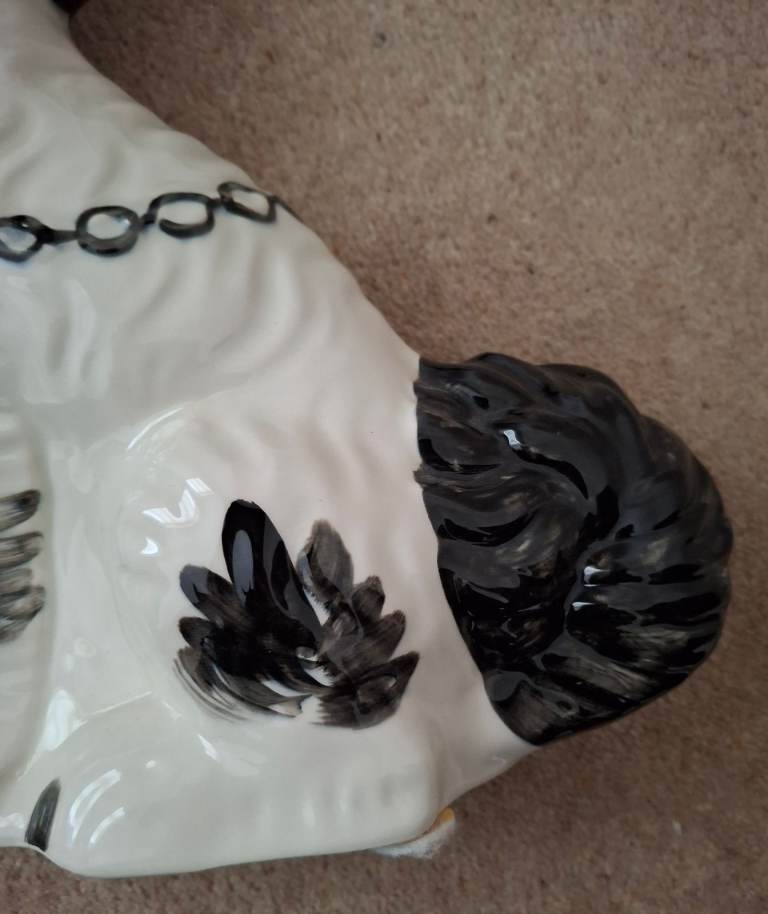 Vintage Staffordshire King Charles Spaniel Style Dog Ornaments