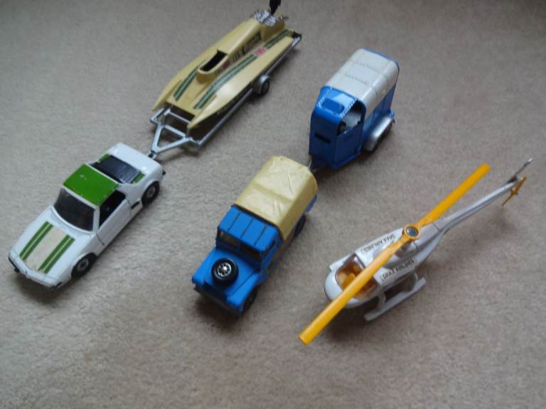 Vintage toy cars and trucks