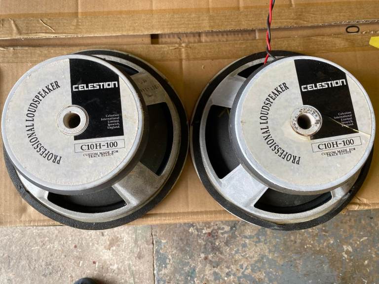 Celestion C10H-100 Professional Loudspeakers - Pair, Good Condition