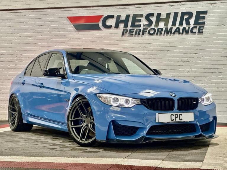 2015 65 BMW M3 38K FSH 20IN FORGE ALLOYS HK SOUND CARBON PACKS 490BHP MERINO BLU