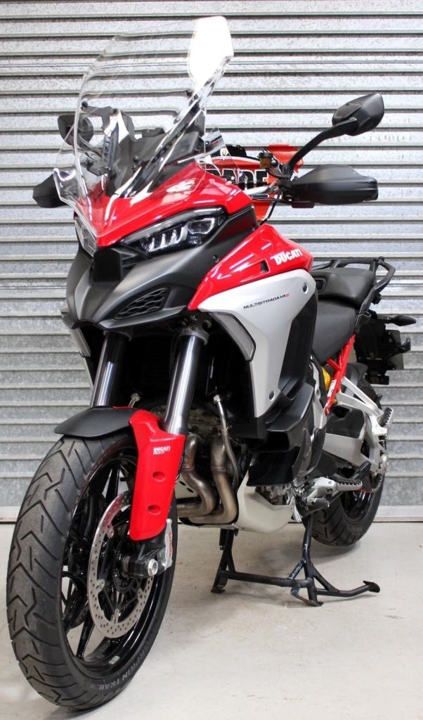 2021 21 DUCATI V4S MULTISTRADA RADAR FSH TRADE SALE RED &PANNIERS 26K V4 S 1158