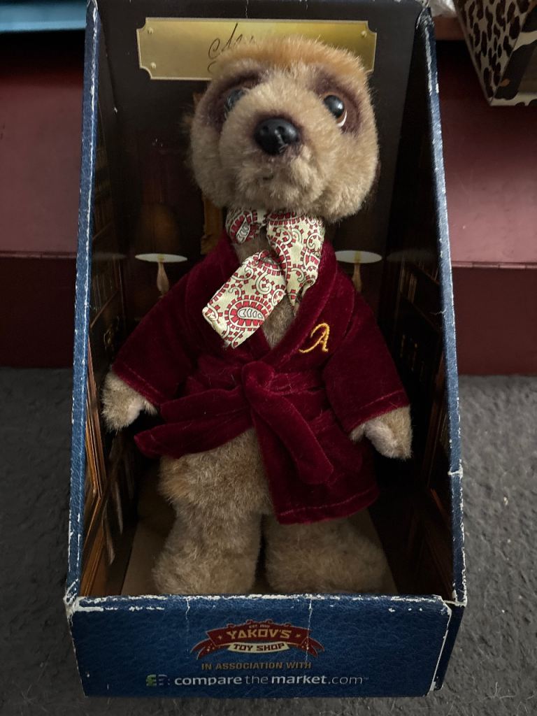 Compare the Market Meerkat Toy Aleksandr Orlov in Box – good condition 